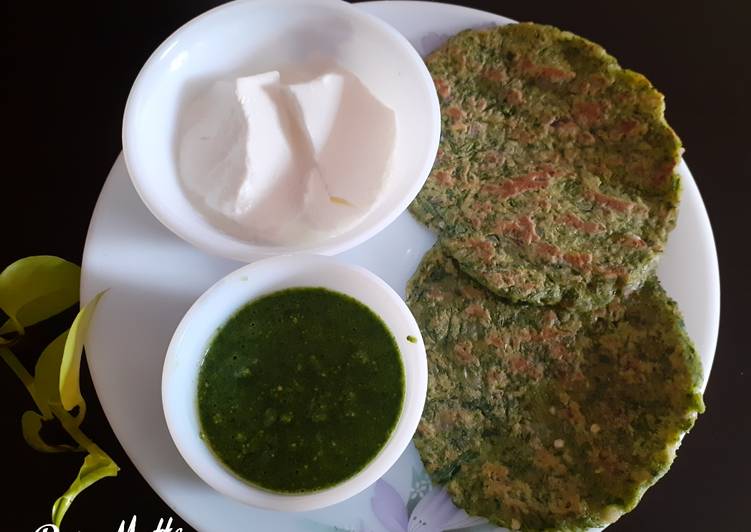 Easiest Way to Prepare Favorite Spinach Thalipeeth