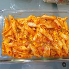 Red sauce pasta A picture of Red sauce pasta.