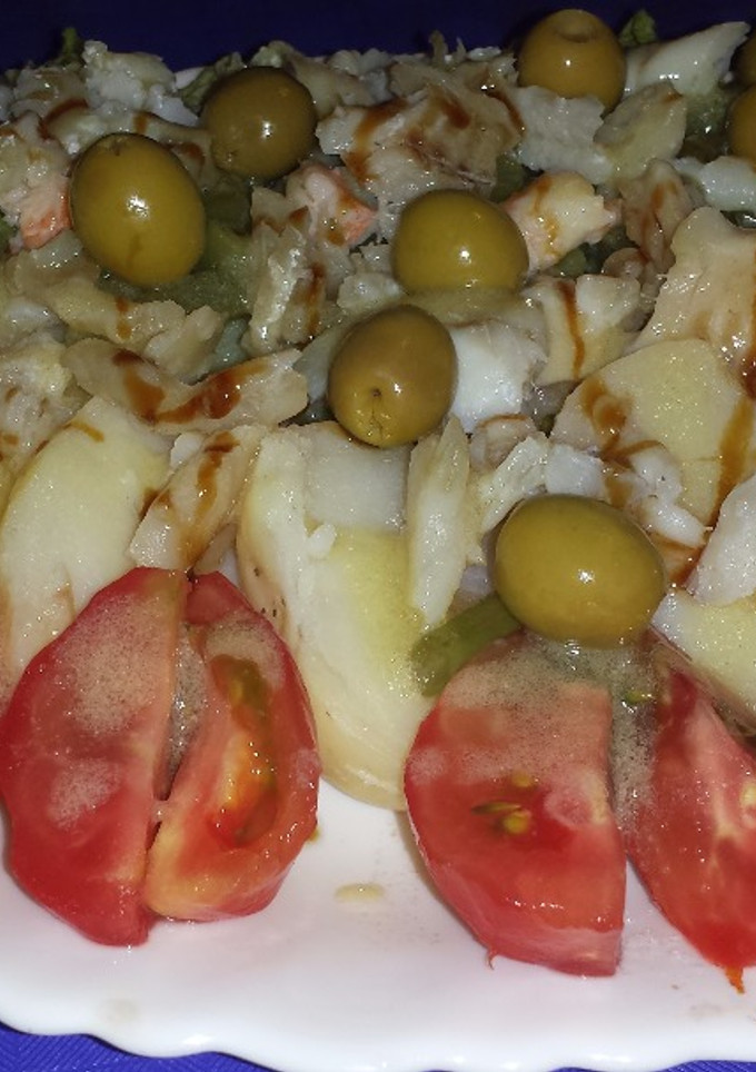 Una foto de Ensalada de judías y jamón