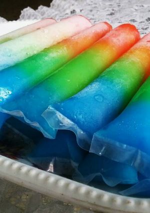 Foto resep Rainbow Ice (Es Lilin Pelangi)