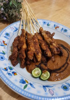 Foto resep Sate Ayam Teflon Bumbu Kacang