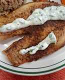 Chipotle Fish Fillet in Air Fryer with Basil Mayonnaise