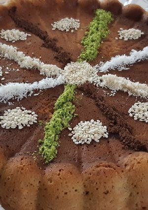 عکسی از دستور کیک نسکافه و گردو فاطمه پز 🥮