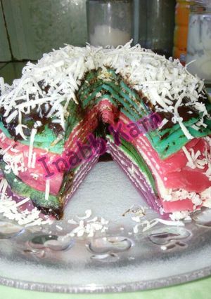 Foto resep Pancake Lapis Pelangi