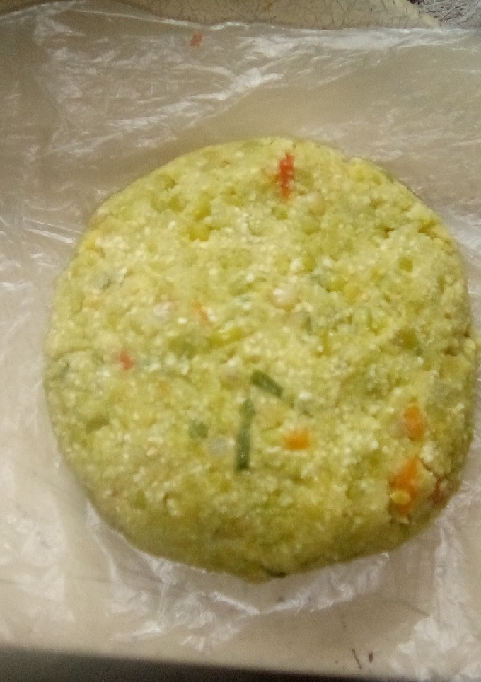 Una foto de Hamburguesas de arvejas y ciboulette 💚