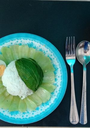 Hình của món Cơm trắng- cải thìa.