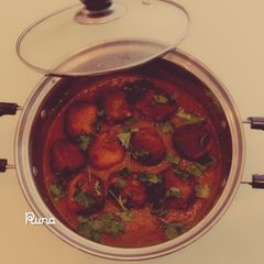 A picture of Talapia Fish Ball in Peri Peri Curry.