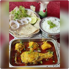 A picture of Kolhapuri Tambda Rassa (Maharashtrian Cuisine).