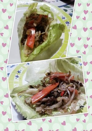 Una foto de Tacos sin masa (inspirados en dos recetas de Cookpad) 😍