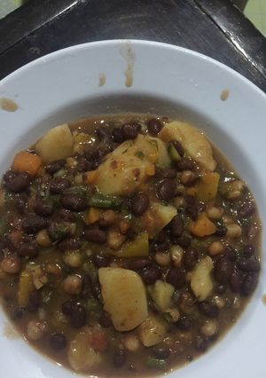 A picture of Sweetened githeri.