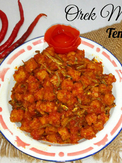 Foto resep Orek Merah Tempe Teri
