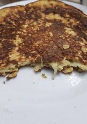 Una foto de Panqueque de avena, manzana y canela