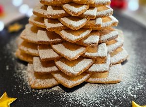 Une photo de Biscuits Sapin de Noël aux noisettes