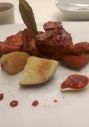 Una foto de Costillas de cerdo en salsa bbq ahumada