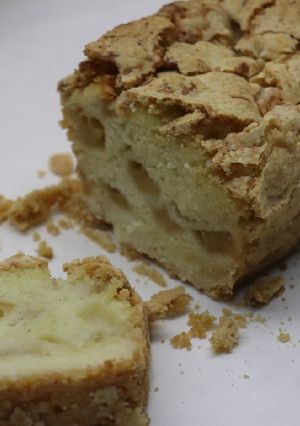 Una foto de Budín manzana con crumble