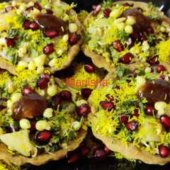 Basket chaat (Katori Chaat) A picture of Basket chaat (Katori Chaat).