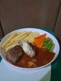 Japanese Beef Hamburg Cheese Melt Steak