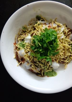 A picture of Pressed potato chat.