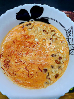 A picture of Creamy Carrot Pudding / Kheer.