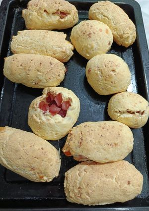 Una foto de Chipa Rellena sin TACC (queso, chorizo ahumado y fiambre a gusto)