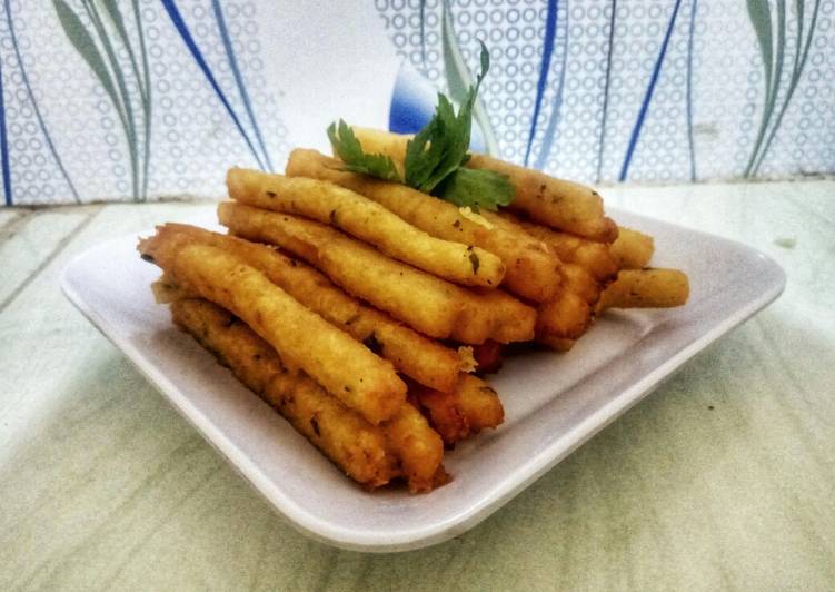 Stik kentang ekonomis (skip keju)