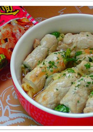 【味王泡麵創意秀】蔬菜豚肉捲 的食譜成品照片