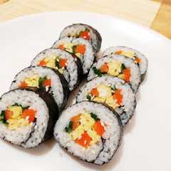 รูปของ KIMBAB / GIMBAB / KIMBAP / GIMBAP (KOREAN SUSHI) PALING GAMPANG