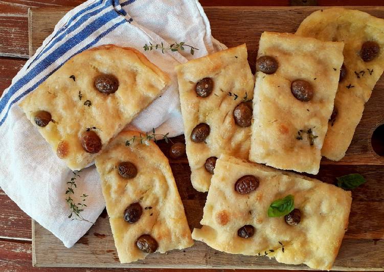 Focaccia con esubero di pasta madre