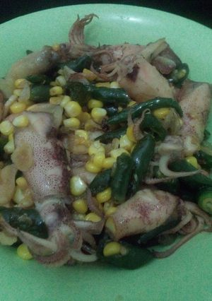 Foto resep Cumi Asin Cabe Ijo