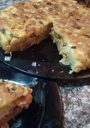 صورة لوصفة فطيرة البطاطا المقلية