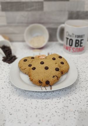 Φωτογραφία της συνταγής Vegan Soft cookies με βρώμη και φυστικοβούτυρο