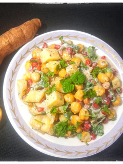 A picture of Sweet Potato Chana Oil Free Chat.