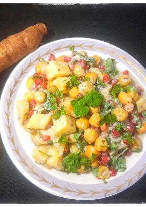 A picture of Sweet Potato Chana Oil Free Chat.