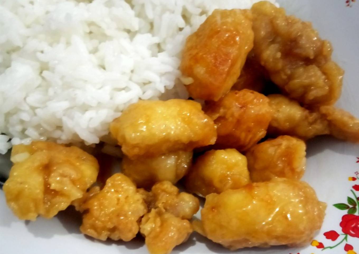 Ayam lemon madu sederhana