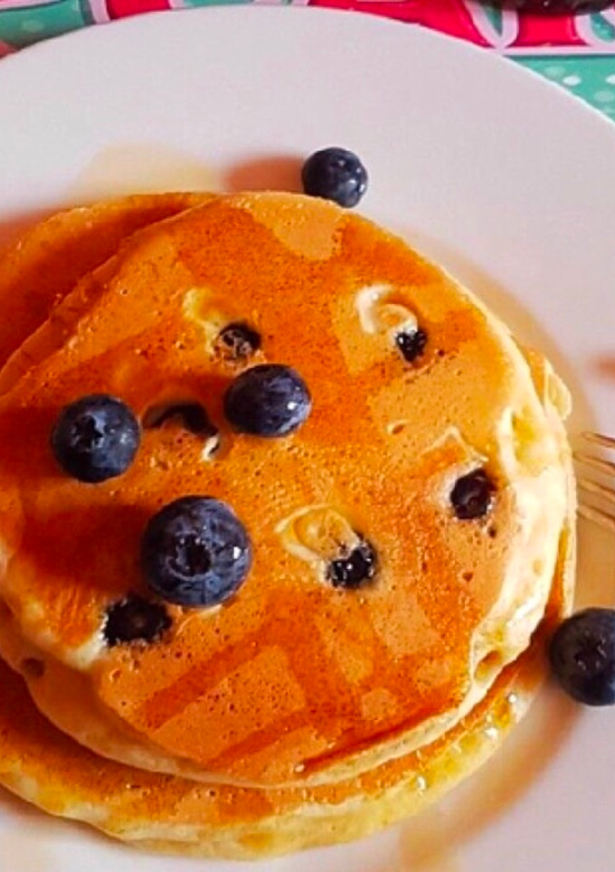 Una foto de Pancakes veganos esponjosos