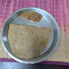 A picture of Green moong dal dosa.