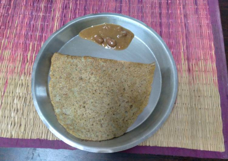 Recipe of Any-night-of-the-week Green moong dal dosa