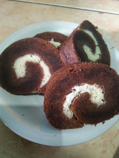 Foto resep Brownis gulung "roll cake"