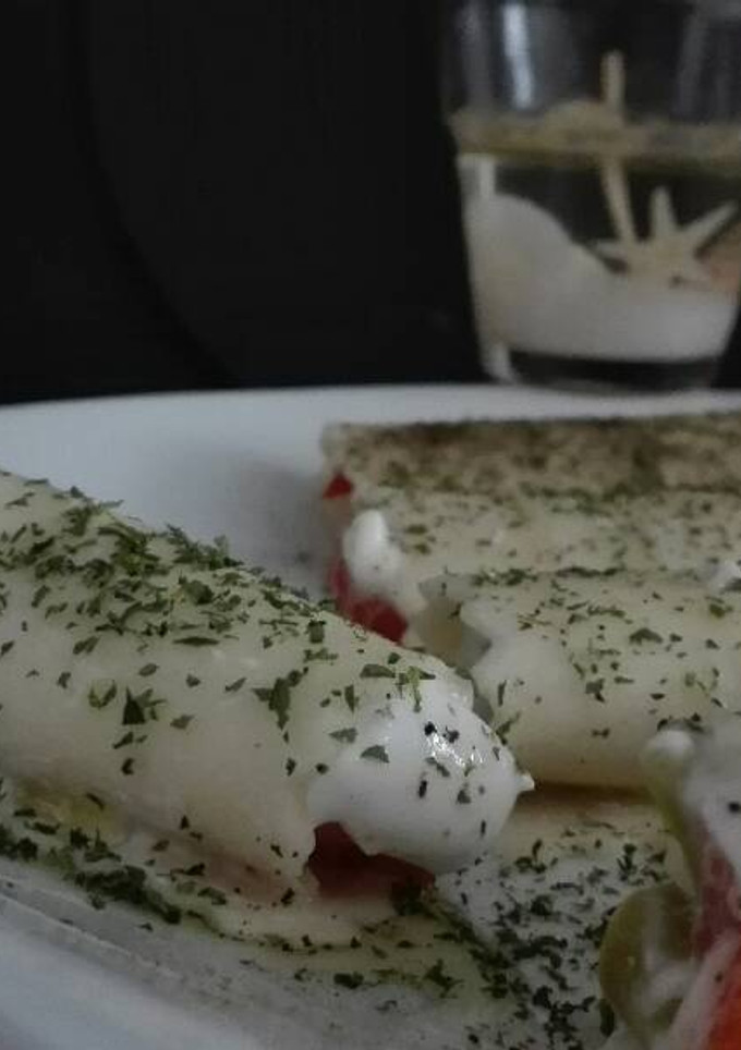 Una foto de Canelones con verduras
