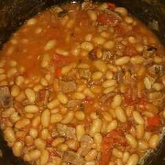 Una foto de Frijoles canarios a mi manera