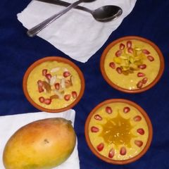 Mango phirni A picture of Mango phirni.