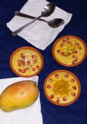 A picture of Mango phirni.