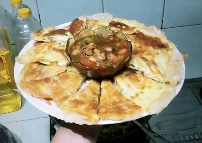 Martabak telor (kulit lumpia)