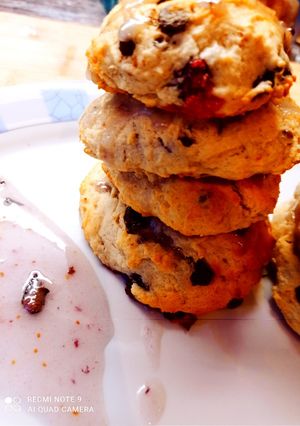 Φωτογραφία της συνταγής Νηστίσιμα soft cookies με blueberries-choco χωρίς ζάχαρη 💪