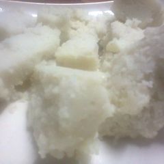 A picture of Ugali the kenyan staple food.