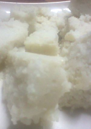 A picture of Ugali the kenyan staple food.