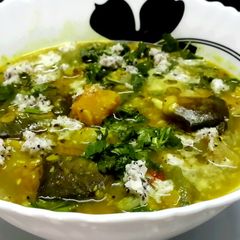 A picture of Dalma (traditional lentils and vegetables curry from Orissa).