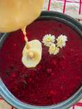 Rote Grütze mit Vanillesoße