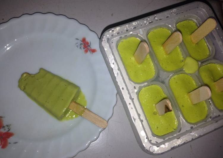 Resep Es cream buah Alpukat Anti Gagal