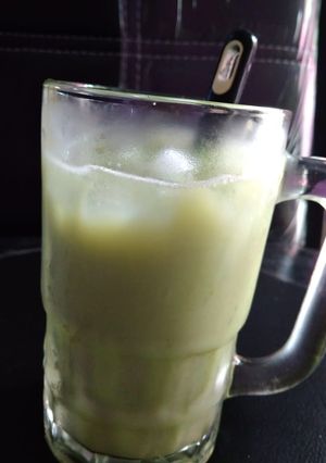 Foto resep Green tea ice untuk 1 gelas